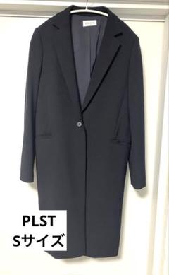 プラステ★新品未使用・タグ付き★グレー チェスターコート ダブルブレストSサイズ DOUBLE BRESTED SHAGGY MUFFLER COAT / ダブルブレストシャギー