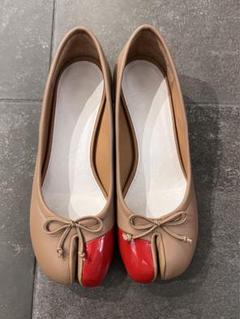 美品メゾンマルジェラ　タビ　フラットシューズ　赤38 楽天市場】maison margiela tabi（パンプス｜レディース靴）：靴