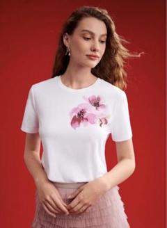 【新品】花柄半袖Tシャツ シーイントップス　MOTFGUユニクロZARA好きにも