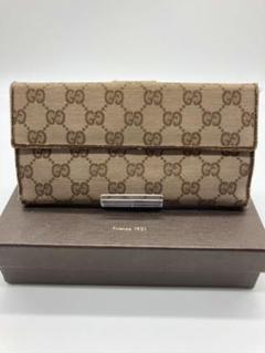 GUCCI グッチ GG柄 キャンバス 長財布