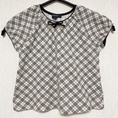 BURBERRY バーバリー 子供服 130A ノバチェック リボン カットソー