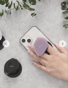 スタンドにもなる2WAYスマホグリップマグネットシール付WIZUウィズユー