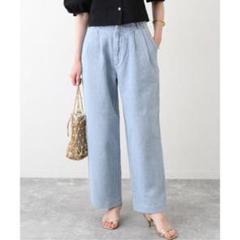【未使用試着のみ】VINTAGE SLUB STRAIGHT DENIM LIDNM（リドム）の「VINTAGE SLUB STRAIGHT DENIM（デニムパンツ