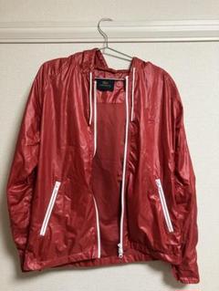 LACOSTE レッド フードジャケット　サイズ48/3 （Mサイズ）