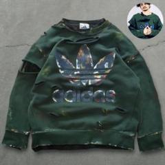【90s】チャンピオン ペイントダメージスウェット ナンバリング 黒 常田大希 m49102797739_1.jpg?1648880256