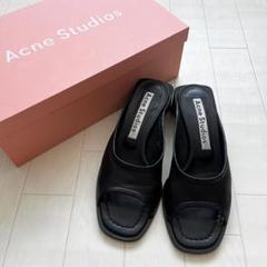Acne Studios アクネ 上質レザー ミュール スリッポン Acne Studios(アクネストゥディオス) サンダル・ミュール