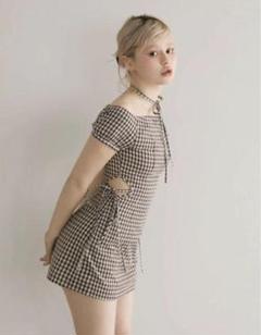 andmary Becky check mini dress 正規品 - メルカリ