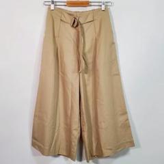 Te chichi ベージュ キュロット ガウチョ　ウエストゴム入り　M