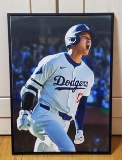 祝ドジャース大谷翔平 2024年MVP獲得！A3サイズポスターフレーム付き①