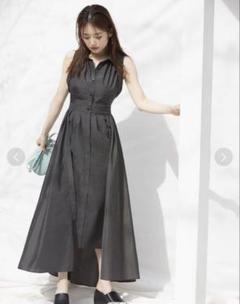 【未使用に近い❣️】[スナイデル] ノースリフィッシュテールシャツワンピ セール】ノースリフィッシュテールシャツワンピース（ワンピース