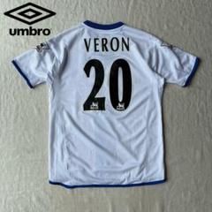 希少 美品 チェルシー ユニフォーム ゲームシャツ アンブロ 20番 VERON 希少 美品 チェルシー ユニフォーム ゲームシャツ アンブロ 20番