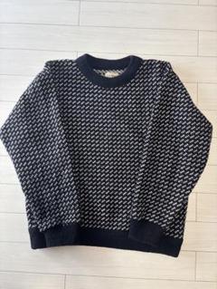 希少　ヴィンテージ　佐原みゆき着用　古着L.LBeanバーズアイニット 希少 ヴィンテージ 佐原みゆき着用 古着L.LBeanバーズアイニット