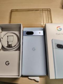 Google Pixel 7a 青 透明ケース付きのサムネイル