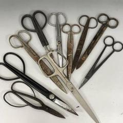 種子鋏 など まとめて 9点セット 鉄製 手打 鉄鋏 本職 鋏 ハサミ 保管品
