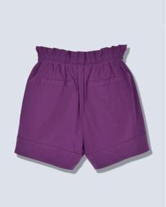 OMMO WAIST GATHER SHORT PT パープル OMMO WAIST GATHER SHORT PT パープル