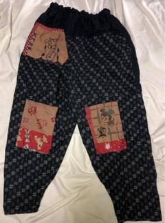 ハンドメイド♪着物リメイク　絣　もんぺ② 451d4a1c787a12a50766e6bc31b1a4