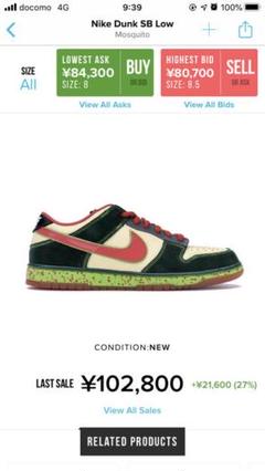 ナイキ NIKE ダンク DUNK SB ミケランジェロ モスキート