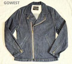 【GOWEST】ダークデニム ダブルライダースジャケットのサムネイル