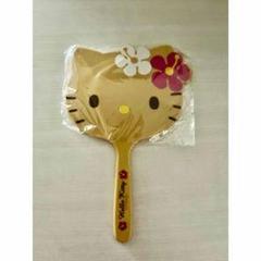 ハローキティ 猫型手鏡 ゴールド