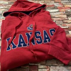 カンザンス 大学 カレッジ 刺繍ロゴ スウェット パーカー フーディ17A