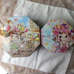 不二家ペコちゃん 八角形缶２個