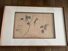 kei　中国花鳥画　柿に雀 kei様専用 中国花鳥画 柿に雀 - メルカリ