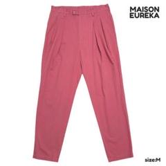 MAISON EUREKA メゾンエウレカ タックテーパードパンツ ピンク M MAISON EUREKA メゾンエウレカ タックテーパードパンツ ピンク M