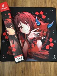 YUKIAIM 新品未開封マウスパッド YUKI AIM ユキエイム 2023 Katana Black Large マウスパッド