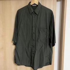 AURALEE 24SS ハーフスリーブシャツ サックス AURALEE＞ OPEN COLLAR HALF SLEEVED SHIRT/ハーフスリーブ