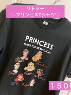 ディズニー プリンセス しまむら リトシー 半袖 Tシャツ 黒 150