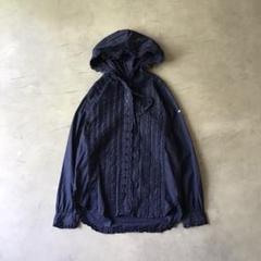 PINK HOUSE デニム地ワッペンブルゾン ピンクハウス PINK HOUSE - PINKHOUSE ピンクハウス フード ワッペン デニム