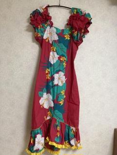 フラダンス T&L MUUMUU FACTORY フラドレス　ドレス　ハワイ製 T&L MUUMUU FACTORY ムームーワンピース フラダンスドレ花柄