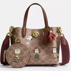 COACH X PEANUTSウィロウ トートバッグ18 スヌーピーSNOOPY