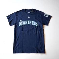 【新品タグ付き MLB公式】MARINERS イチロー 51 ネイビー Tシャツ