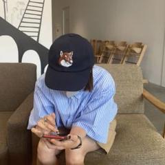 2025年最新】メゾンキツネ キャップ ネイビーの人気アイテム