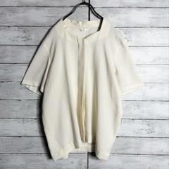 patou パトゥ ペイズリー柄ブラウス ノーカラー 比翼仕立て 半袖 patou パトゥ ペイズリー柄ブラウス ノーカラー 比翼仕立て 半袖