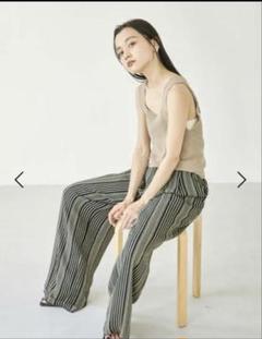 TODAYFUL Georgette Stripe Trousers 38