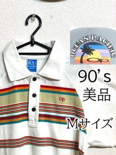 OP オーシャンパシフィック ポロシャツ 90s ボタンシャツ
