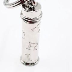 カルティエ ロゴ キーホルダー ピルケース シルバー メタル CARTIER