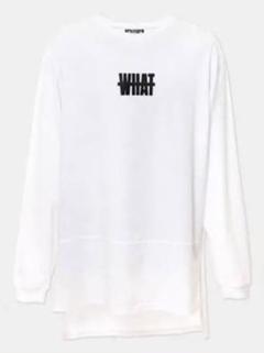 IAMWHATIAM ロンT 白