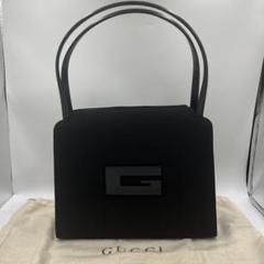 GUCCI グッチ フォーマル ハンドバッグ Gロゴ がま口 冠婚葬祭
