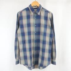 80s VINTAGE Lee チェック ワーク シャツ 古着 M メンズ
