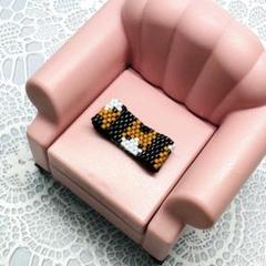 猫 ハチワレ 指輪 リング RING ビーズ アクセサリー ハンドメイド