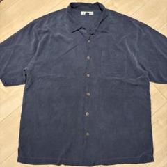 Tommy Bahama 半袖シャツ ブラック 黒 100%シルク トミーバハマ