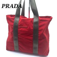 PRADA プラダ　プラダスポーツ　トートバッグ　レディース　ナイロン　レッド