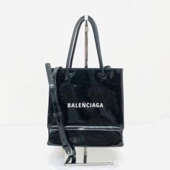 極美品 レア バレンシアガ 2way ショッピングトート エナメル