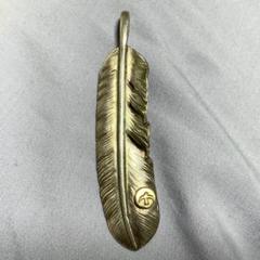 goro's ゴローズ メタル付き 特大フェザー 18k シルバー