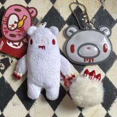グルーミー　玉グルーミー　ネームタグ　アルビノ　白　キーホルダー　ストラップ