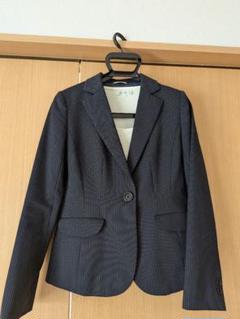 【美品】【15号】アンカーウーマン セットアップ 1B 背抜き ストライプ 濃紺 ANCHOR WOMAN | テーラードジャケット通販 | ワールド