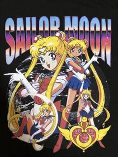 新品未使用 セーラームーン キャラクターTシャツ 黒 XLのサムネイル
